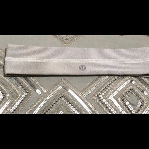 Lulu Lemon Silver Headband
